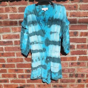 Something Navy Tie-Dye Romper